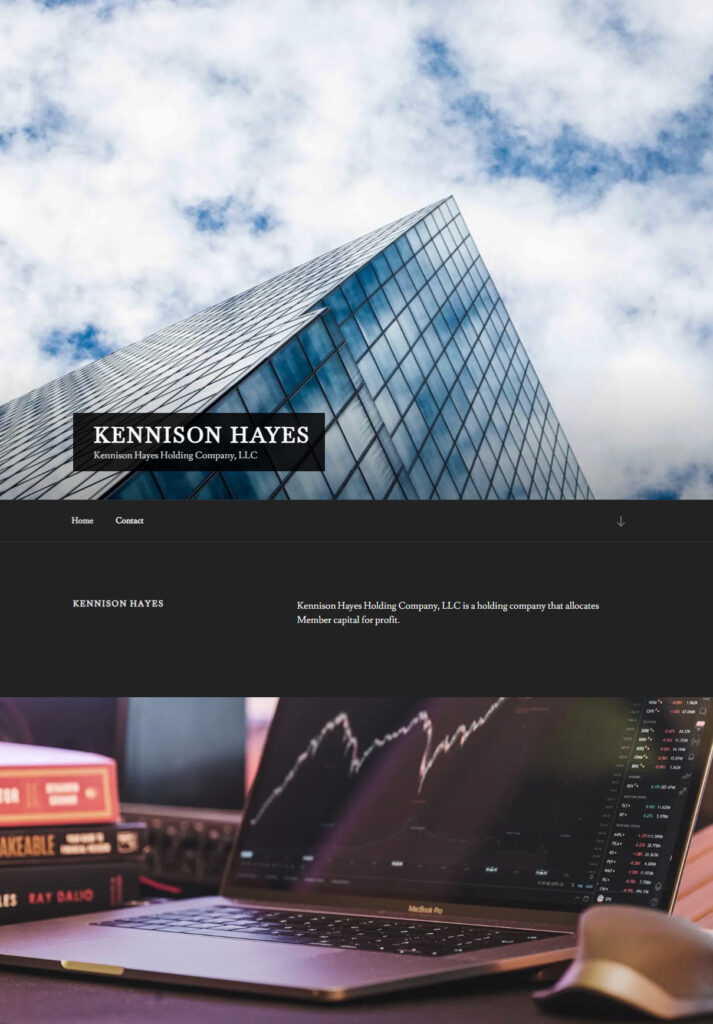 kennisonhayes.com header and body